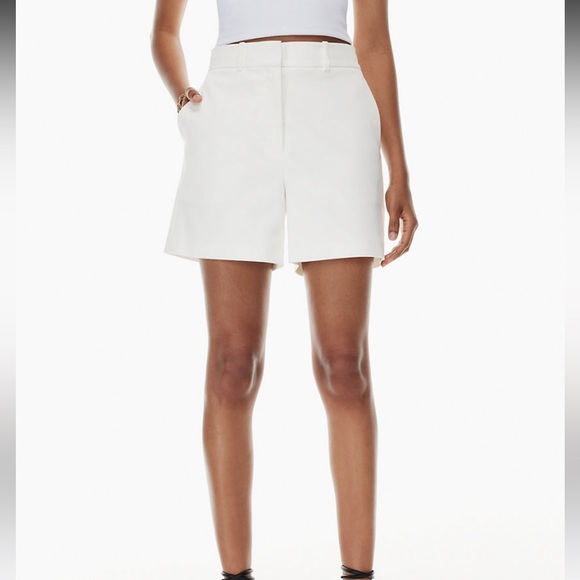 ARITZIA BABTON Agency 5" Shorts White - Picture 2 of 8
